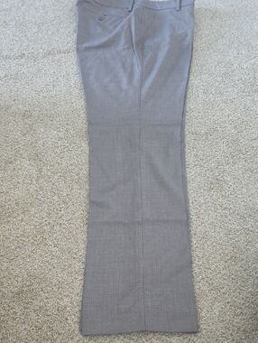 NY&C Crosby Slim Leg Gray Dress Pants